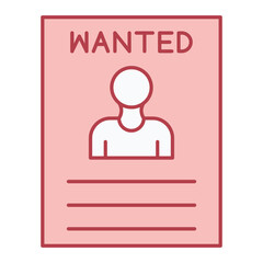 Wanted Icon Design