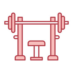 Bench Press Icon Design