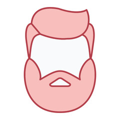 Beard Man Icon Design