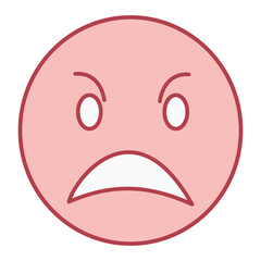 Angry Emoji Icon Design