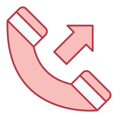 Out Coming Call Icon Design