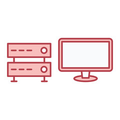 Monitoring Server Icon Design