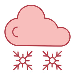 Snowfall Icon Design