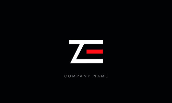 EZ, ZE Abstract Letters Logo Monogram