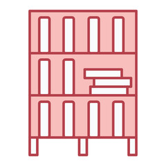 Book Shelves Icon Design