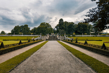 Fototapeta na wymiar Castle Garden in Český Krumlov, South Bohemia, Czech Republic.