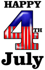 4th of July Illustration