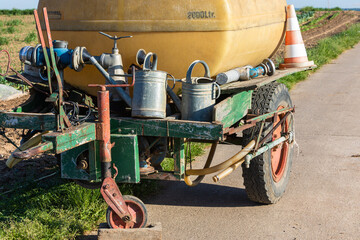 trailer with water tank