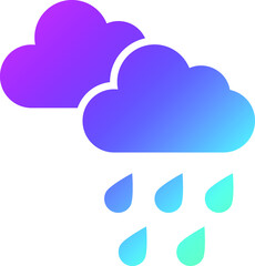 Rain Vector Icon Design Illustration