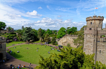 Medieval Warwick Castle in Warwickshire - England