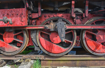 Dampflok, Dampflokomotive, Aufarbeitung, abgestellt, restaurieren, Kessel, Führerkabine, Rauchfang, Rad, Räder, Schalspur, Schmalspurlok, Baureihe, Schmalspurbahn, Steyrtalbahn, Museumsbahn, Kondensat
