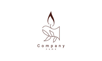 candles logo template
