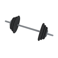 Dumbbell weights isolated on white