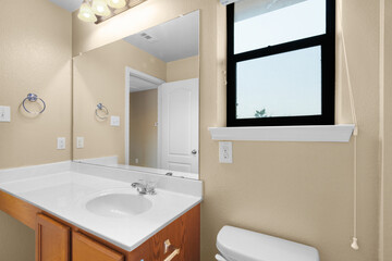 Naklejka na ściany i meble modern bathroom interior