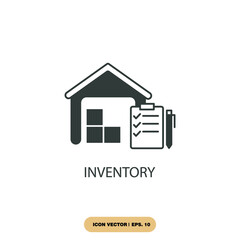 inventory icons  symbol vector elements for infographic web