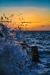 Olas al atardecer 3
