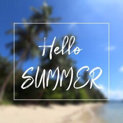 Hello summer web poster