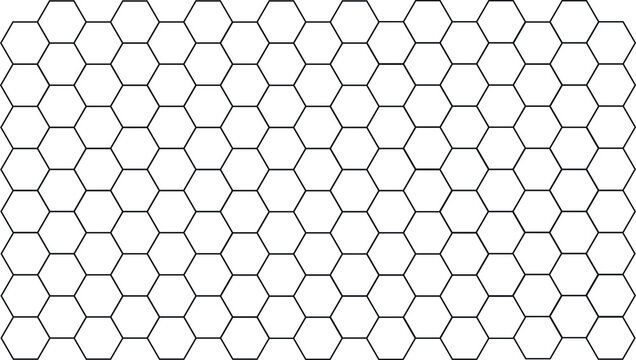 Honeycomb pattern. Seamless hexagons texture. Abstract hexagon polygonal pattern background vector.