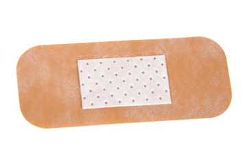 Medical big elastic plaster isolated on the white background