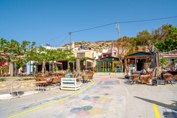 Marktplatz, Matala, Insel Kreta, Griechenland 