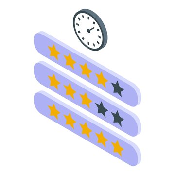 Digital influence raiting icon isometric vector. Online social. Customer audience