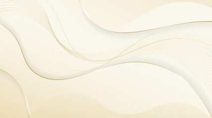 Waving lines in gold background with luxury concept design for banner template design