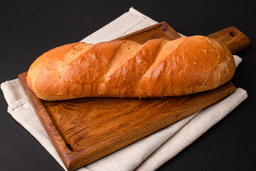 bread, bread on a black background, georgian cuisine