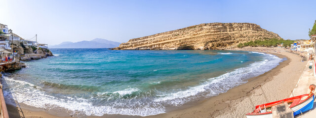 Strand, Matala, Insel Kreta, Griechenland 