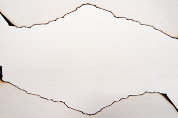 Paper burns effect on white backgrounds