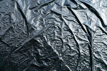 Wrinkled plastic wrap texture background