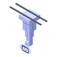 Xray film icon isometric vector. Body ray. Scan hospital