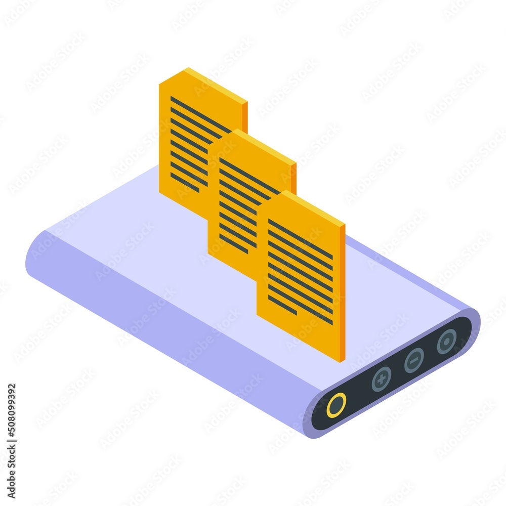 Poster software ssd icon isometric vector. laptop code. work process
