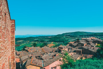 Obraz premium Historic center of Montepulciano, italy 