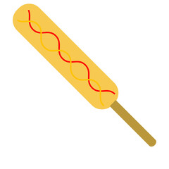 Delicious banderilla vector flat png