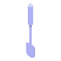 Steel spatula icon isometric vector. Spoon baking. Cutlery tool