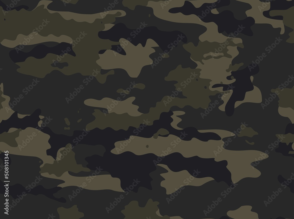 Wall mural 
Military texture camouflage seamless pattern, army print, trendy texture for design.