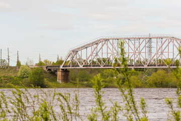 Railway bridge over the river.