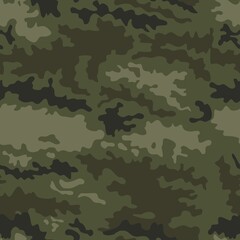 Pattern camouflage vector khaki background, seamless army print, disguise.