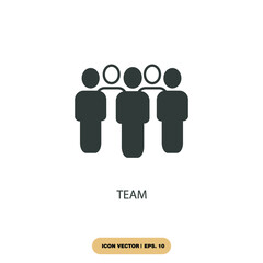 team icons  symbol vector elements for infographic web