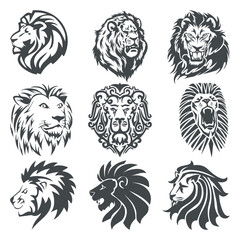 Lion Head Logo Vector