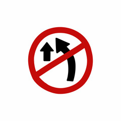 no overtaking sign doodle icon, vector color line illustration