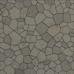 Texture of natural stone. Paving slabs. Seamless texture. 3D rendering.