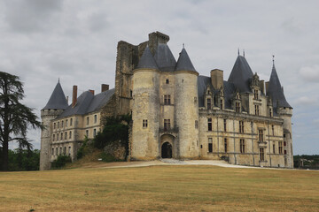 Fototapeta na wymiar Rochefoucauld castle, Charente, France