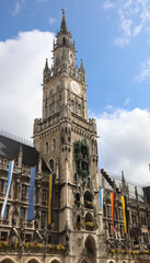 Fototapeta na wymiar new town hall called NEUES RATHAUS in Munich City in Germany