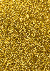 Background of glittering panel golden colored