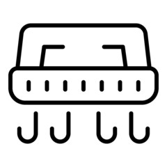 Sensor hand dryer icon outline vector. Air machine. Paper drier