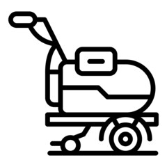 Machinery garden icon outline vector. Cultivator equipment. Farm tractor