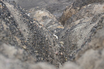 heart on the sand very close up valley of death
