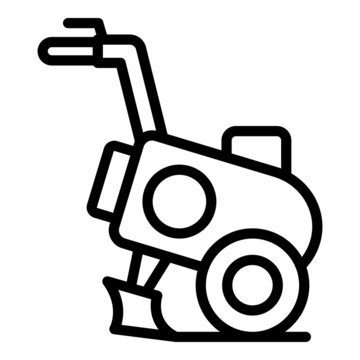 recommend clip art: Farmer cultivator icon outline vector. Farm machine. Agriculture equipment