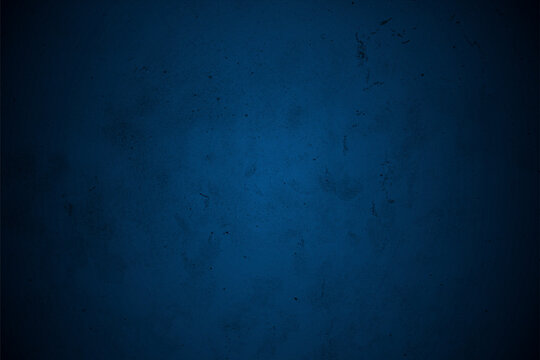 Abstract grungy blue wall background